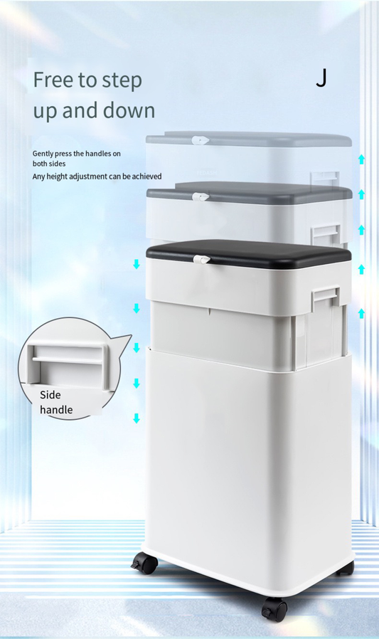 Creative square seam trash can household bathroom with brush automatic closing simple Nordic multi-specification sanitary bucket