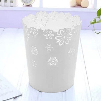 Lily round paper bin household plastic box lidless kitchen sanitary bathroom toilet large, medium and small trash cans  Material: Plastic