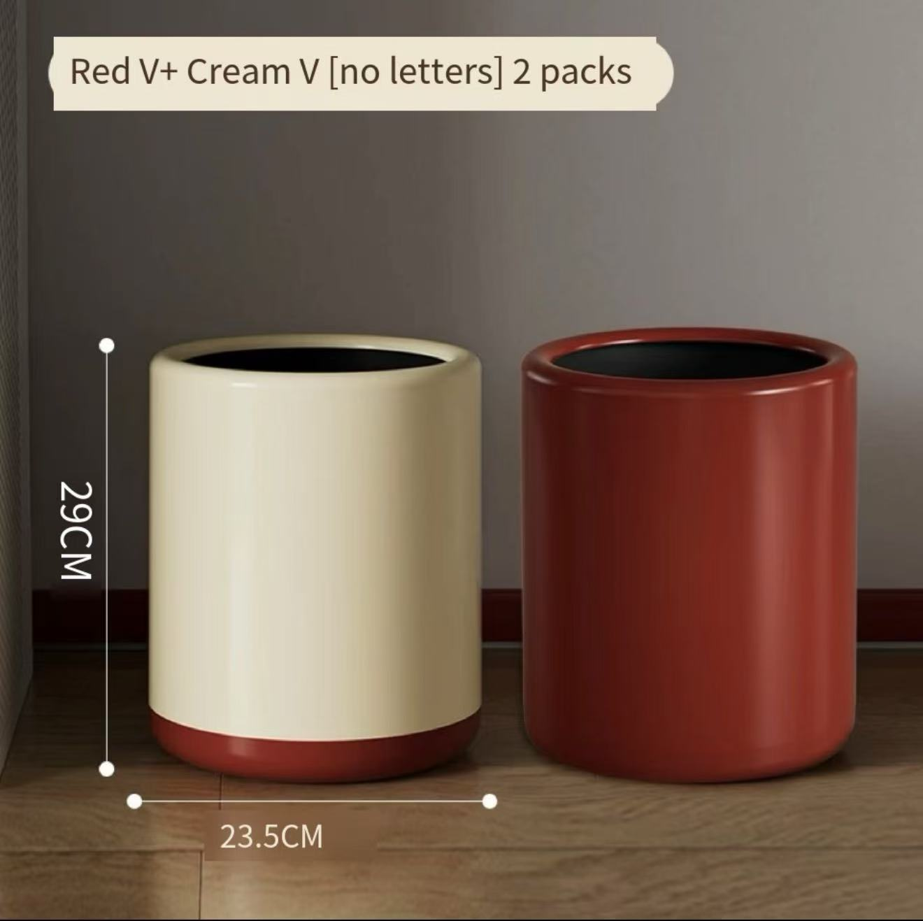 Trash can household 2024 new toilet living room light luxury high-grade high appearance level ins wind large large capacity paper basket